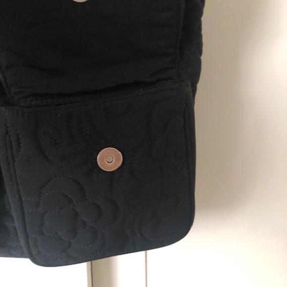 Vera Bradley Black Quilted Backpack - Excellent Condition - Super Cute! - Picture 9 of 13